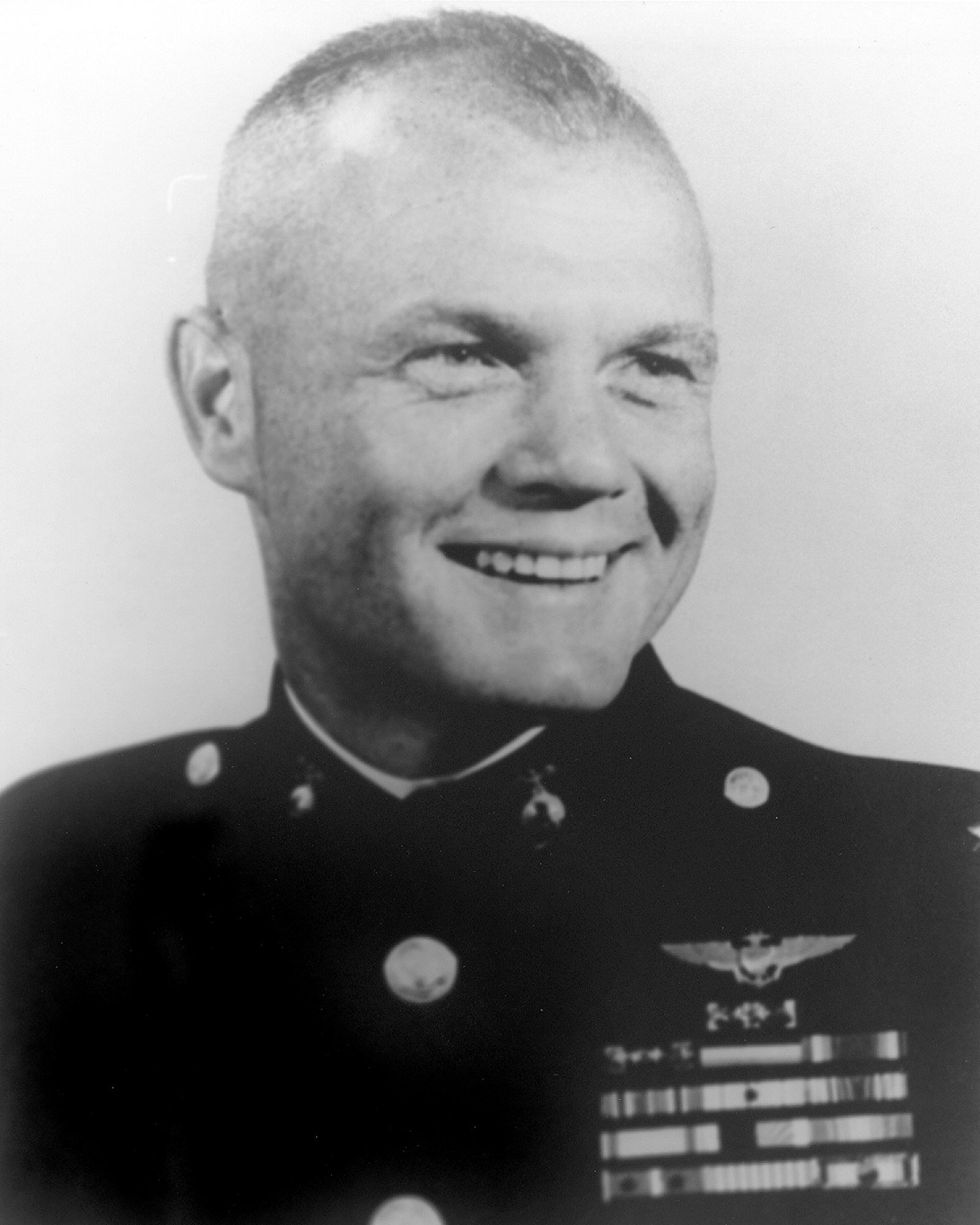John Glenn in Mercury pressure suit, 1962.
